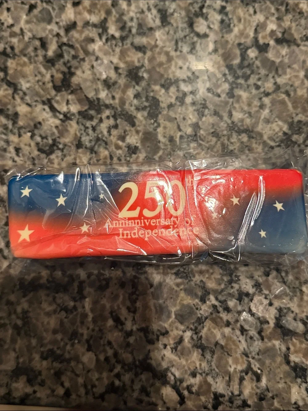 Rare Limited Edition 250th Anniversary Red, White & Blue slow rise squishy!